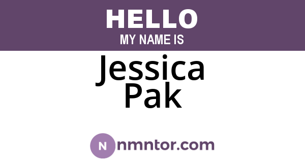 Jessica Pak