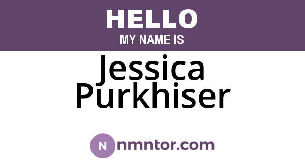 Jessica Purkhiser