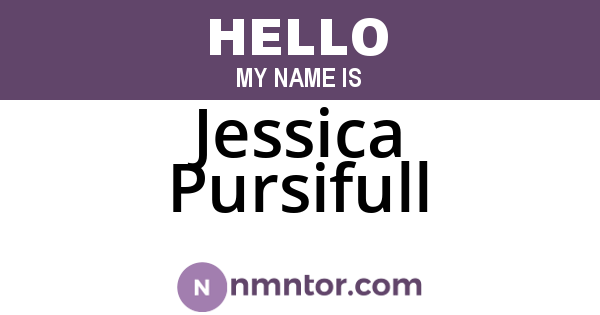 Jessica Pursifull