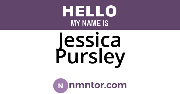 Jessica Pursley