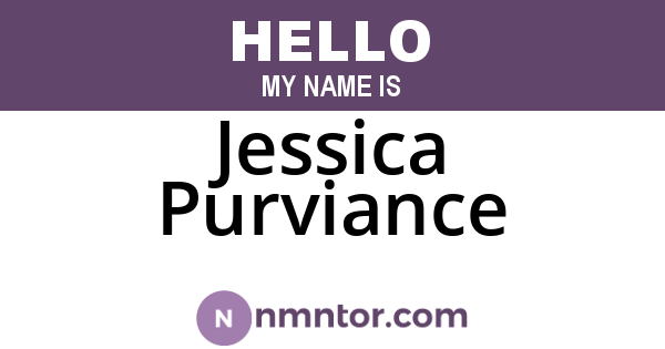 Jessica Purviance