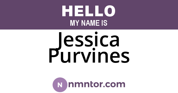 Jessica Purvines