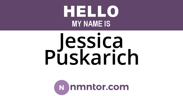 Jessica Puskarich