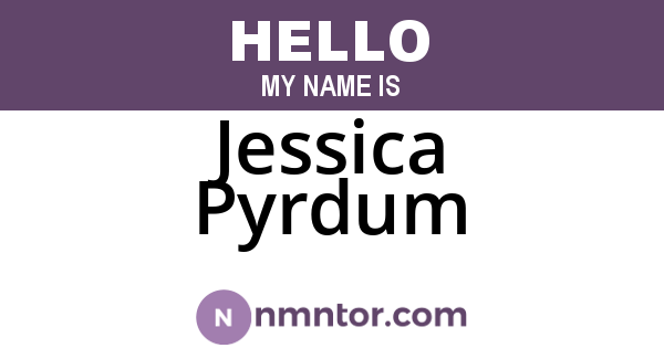 Jessica Pyrdum
