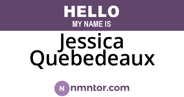 Jessica Quebedeaux
