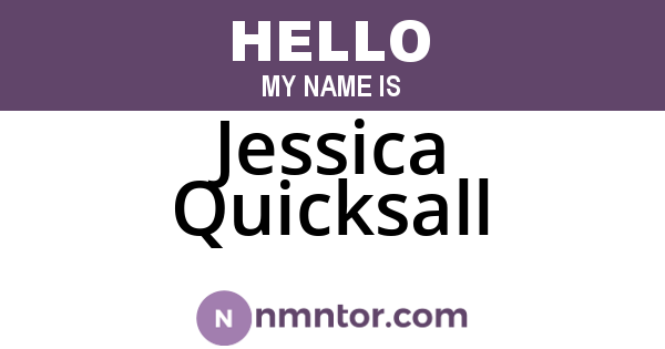 Jessica Quicksall