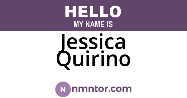 Jessica Quirino