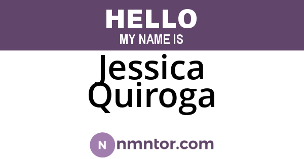 Jessica Quiroga