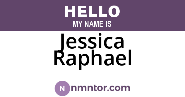 Jessica Raphael