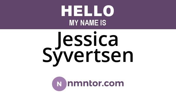 Jessica Syvertsen
