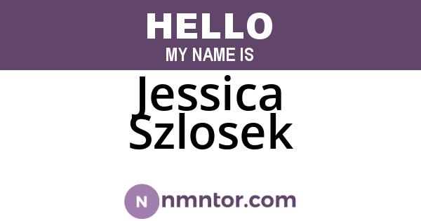 Jessica Szlosek