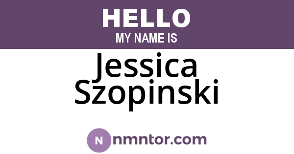 Jessica Szopinski