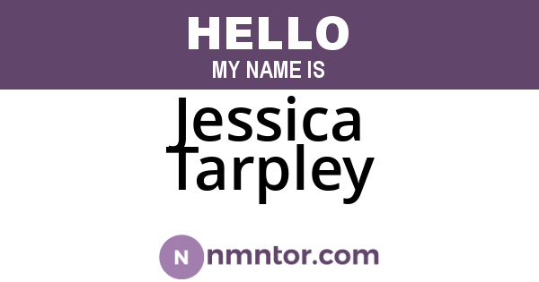 Jessica Tarpley