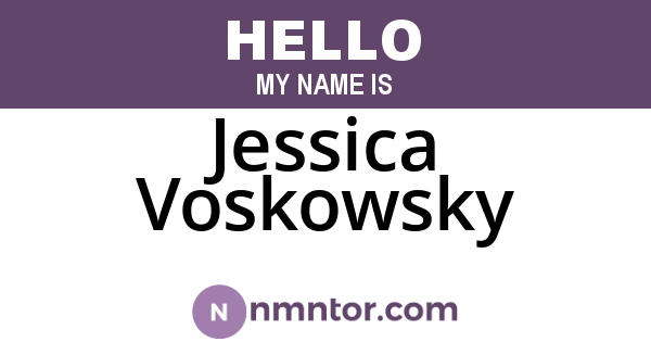 Jessica Voskowsky
