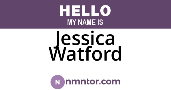 Jessica Watford