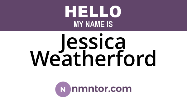 Jessica Weatherford