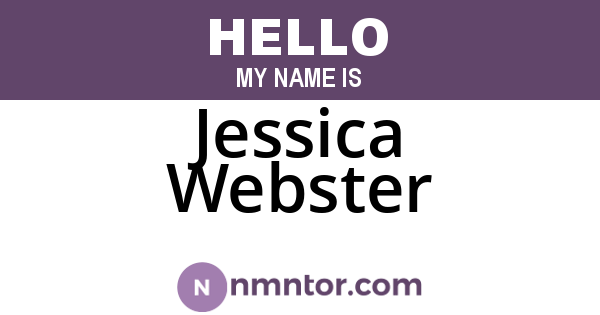 Jessica Webster