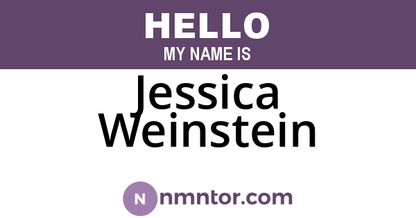 Jessica Weinstein