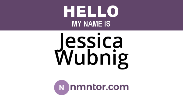 Jessica Wubnig