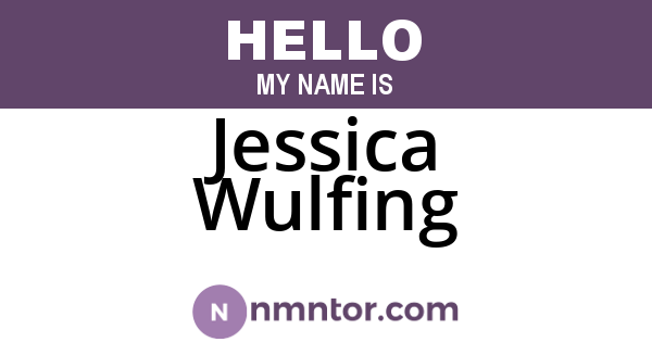 Jessica Wulfing