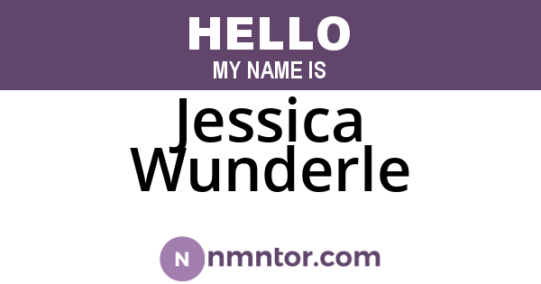 Jessica Wunderle