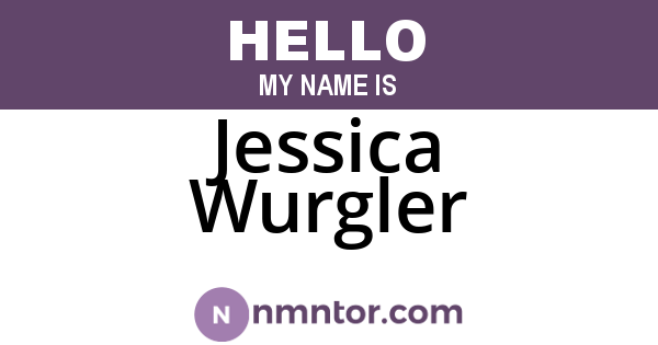 Jessica Wurgler