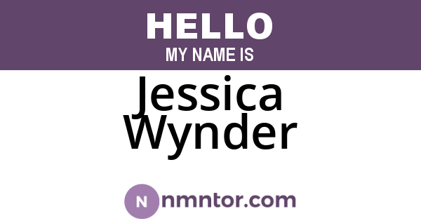 Jessica Wynder