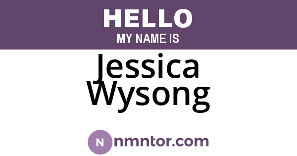Jessica Wysong