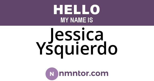 Jessica Ysquierdo