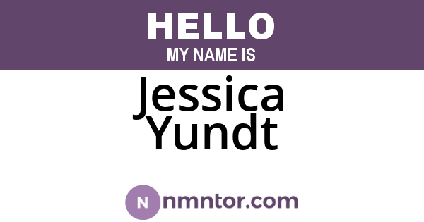 Jessica Yundt