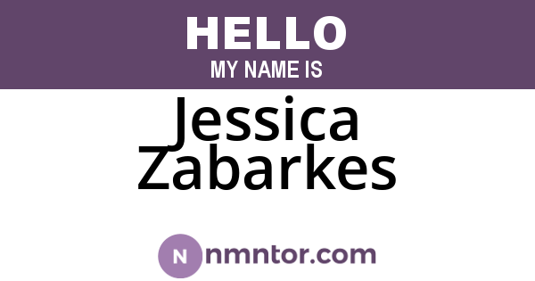 Jessica Zabarkes