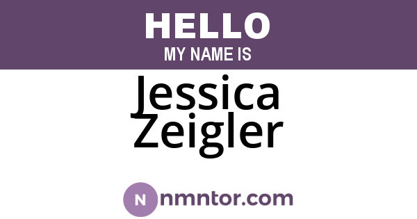 Jessica Zeigler