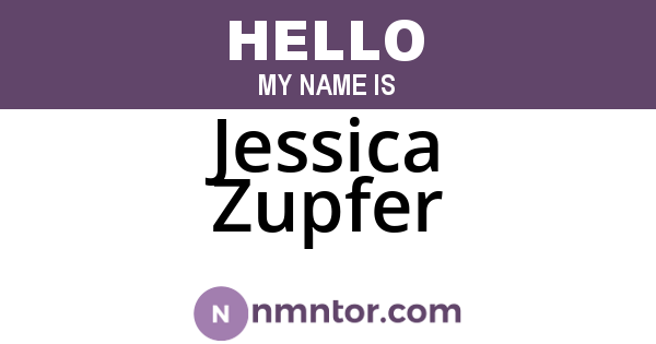 Jessica Zupfer