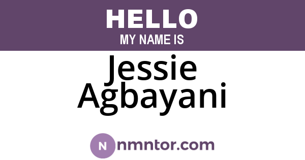 Jessie Agbayani