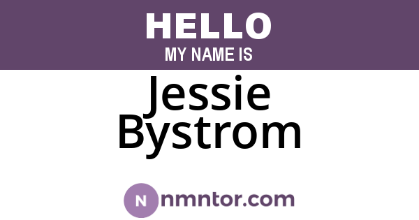 Jessie Bystrom