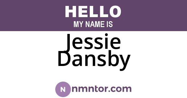 Jessie Dansby