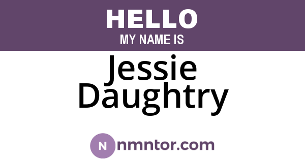 Jessie Daughtry