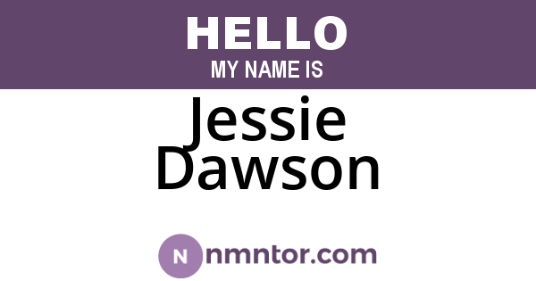 Jessie Dawson