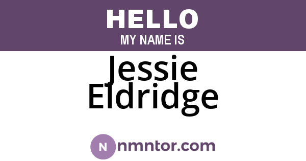 Jessie Eldridge