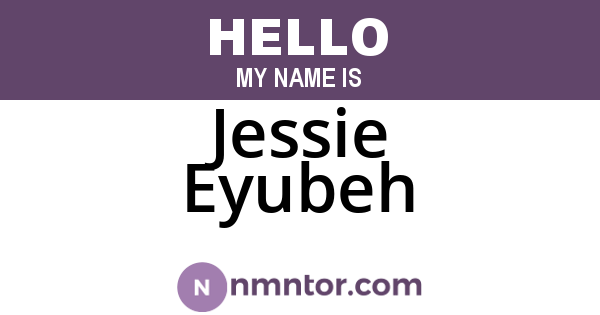 Jessie Eyubeh