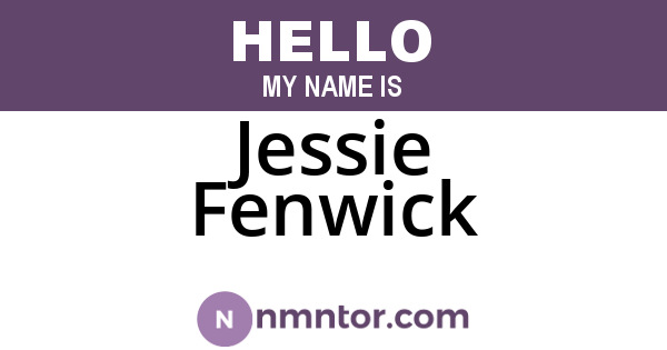 Jessie Fenwick