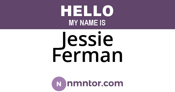 Jessie Ferman