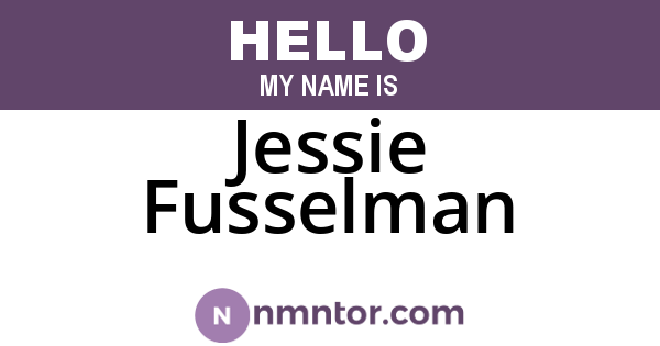 Jessie Fusselman