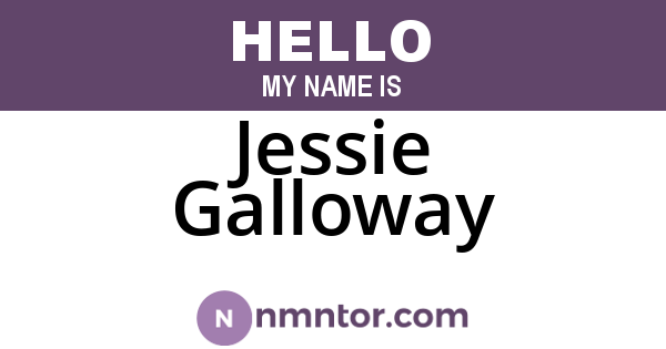 Jessie Galloway
