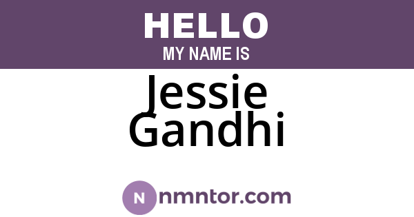 Jessie Gandhi
