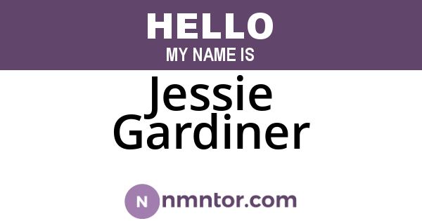 Jessie Gardiner
