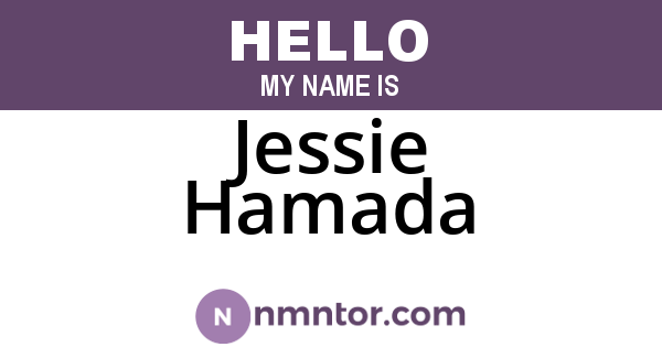 Jessie Hamada