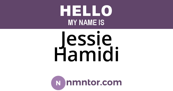 Jessie Hamidi