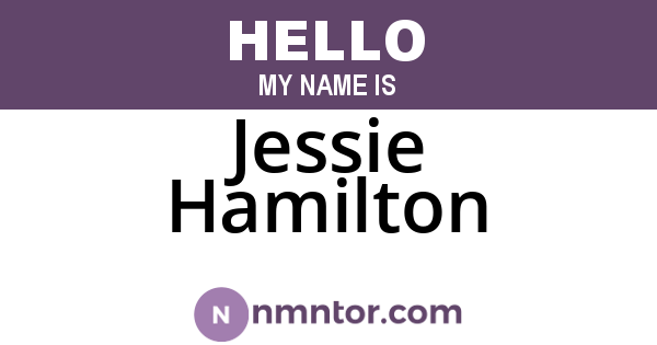 Jessie Hamilton