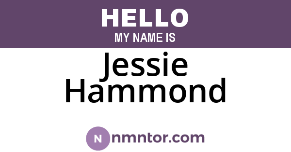 Jessie Hammond